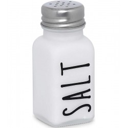 Saleiro 80ml Branco Manhattan em Vidro e Inox Hauskraft